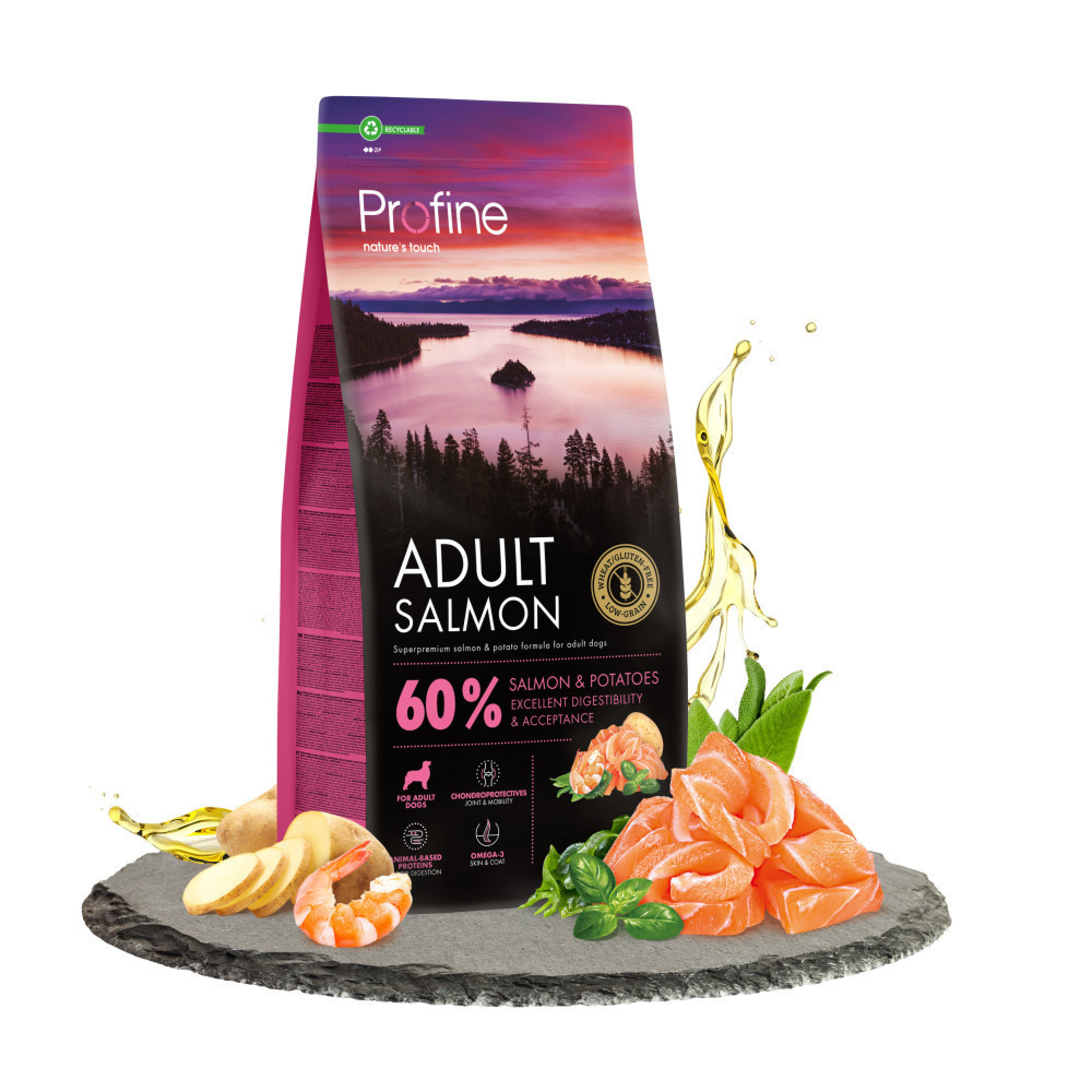 Корм сухий Profine Salmon and Potatoes для собак лосось і картопля 12 кг