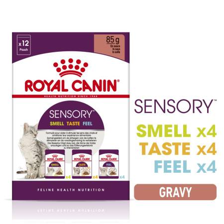 Royal Canin Sensory Multipack – набір вологих кормів для дорослих котів, 12 шт х 85 г Royal Canin Sensory Multipack – набір вологих кормів для дорослих котів, 12 шт х 85 г