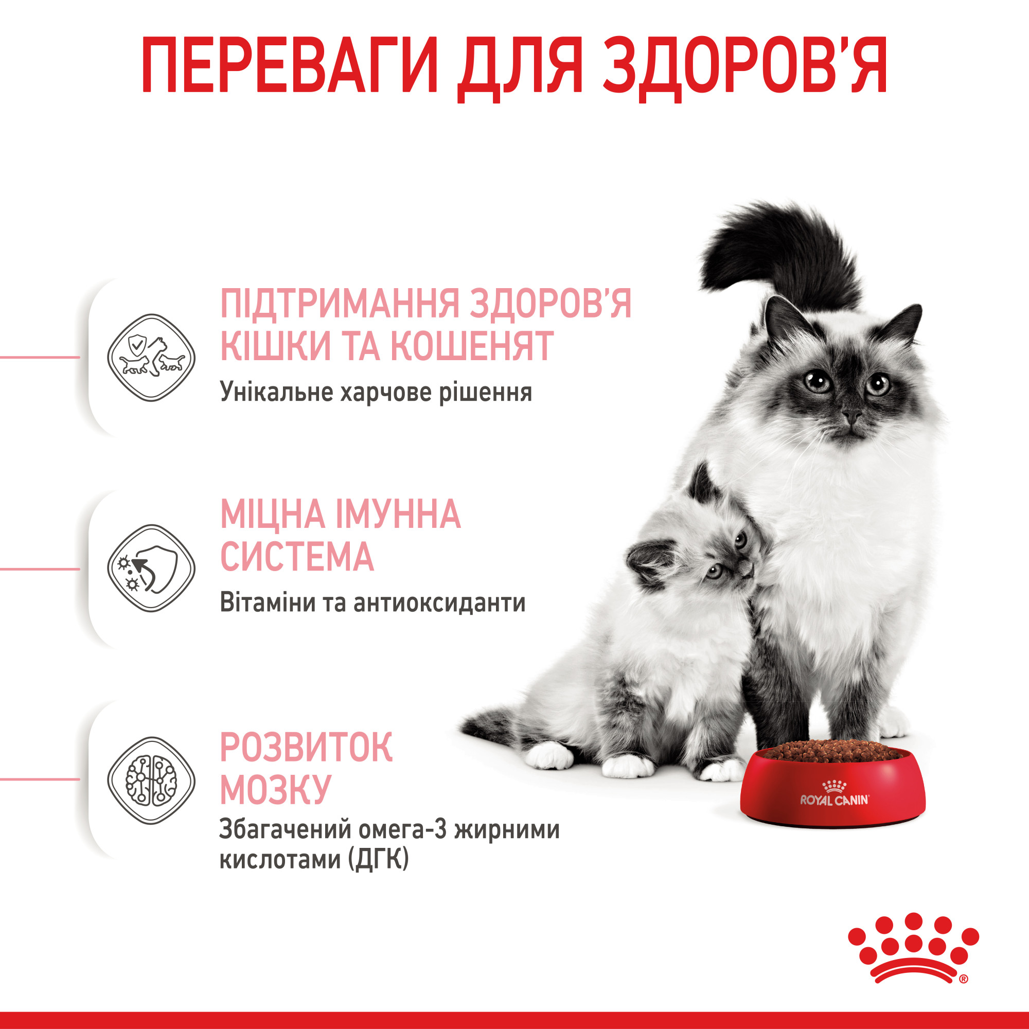 Royal Canin Babycat – сухий корм для кошенят віком від 1 до 4 місяців та для лактуючих кішок, 2 кг
