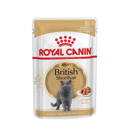 Royal Canin British Shorthair Adult Gravy – вологий корм у соусі для дорослих котів британської короткошерстої породи, 85 г Royal Canin British Shorthair Adult Gravy – вологий корм у соусі для дорослих котів британської короткошерстої породи, 85 г