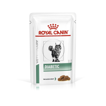 Royal Canin Diabetic Feline Pouches – вологий дієтичний корм у паучах для котів при цукровому діабеті, 85 г Royal Canin Diabetic Feline Pouches – вологий дієтичний корм у паучах для котів при цукровому діабеті, 85 г