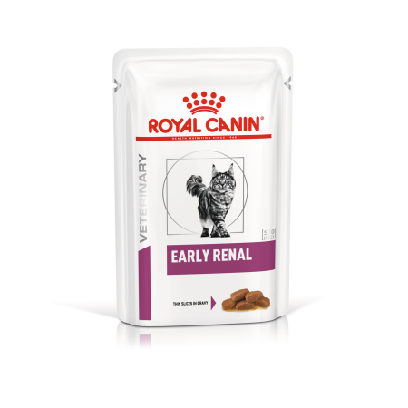 Royal Canin Early Renal Feline Pouches – вологий дієтичний корм у паучах для котів на ранній стадії хронічної ниркової недостатності, 85 г Royal Canin Early Renal Feline Pouches – вологий дієтичний корм у паучах для котів на ранній стадії хронічної ниркової недостатності, 85 г