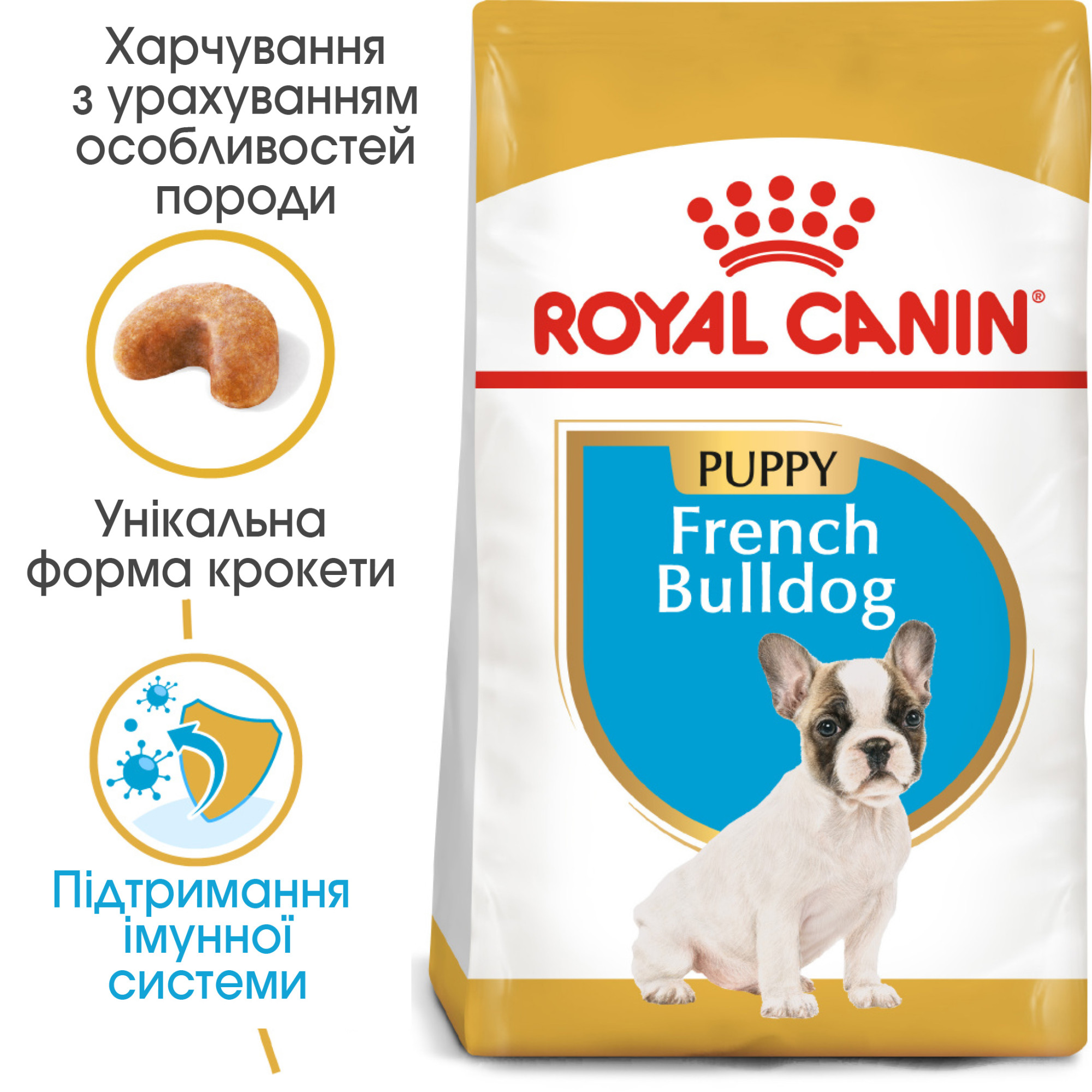 Royal Canin French Bulldog Puppy – сухой корм для щенков породы французский бульдог, 1 кг