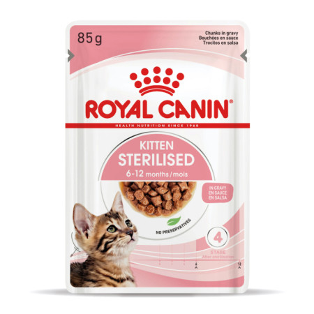 Royal Canin Kitten Sterilised в соусі для кошенят, 85 г Royal Canin Kitten Sterilised в соусі для кошенят, 85 г