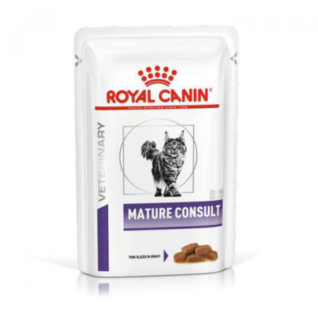 Royal Canin Mature Consult Feline Pouches – вологий корм у паучах для котів віком від 7 років, 85 г Royal Canin Mature Consult Feline Pouches – вологий корм у паучах для котів віком від 7 років, 85 г