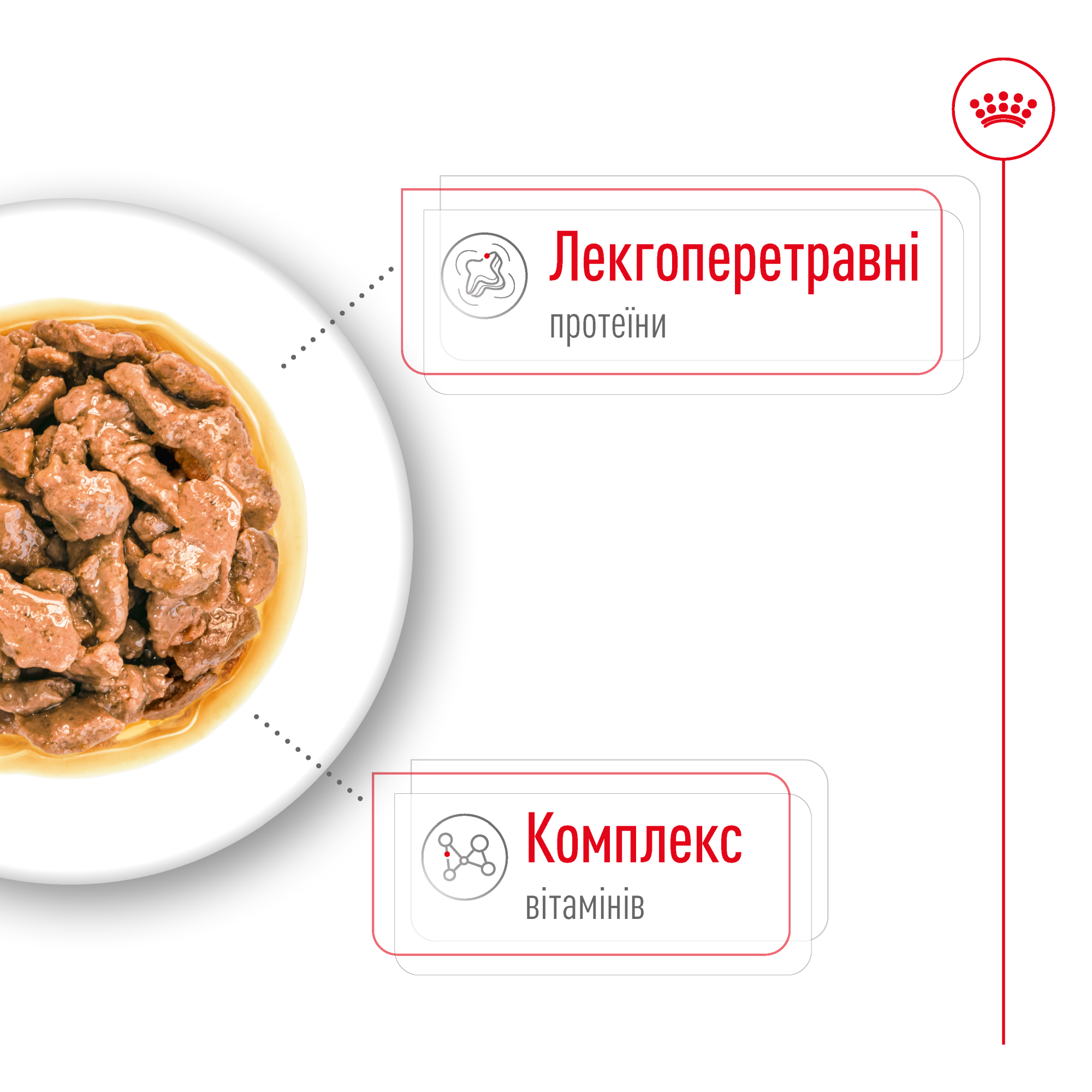 Royal Canin Mini Adult Gravy – влажный корм в соусе для взрослых собак мелких пород (от 10 месяцев до 8 лет, вес до 10 кг) 85 г