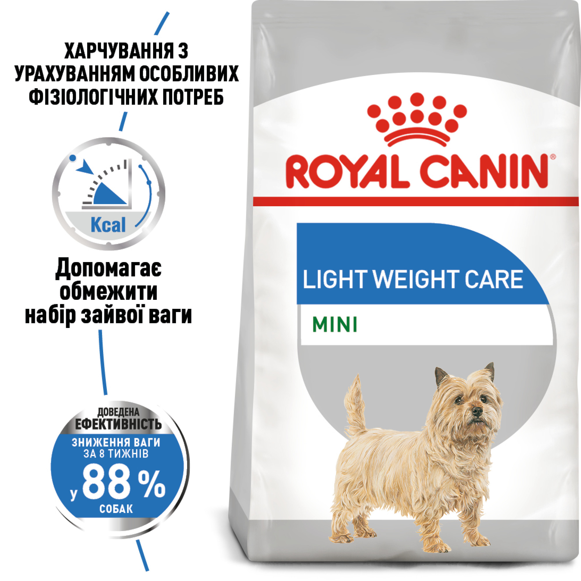 Royal Canin Mini Light Weight Care – сухой корм для собак мелких пород со склонностью к набору веса, 3 кг