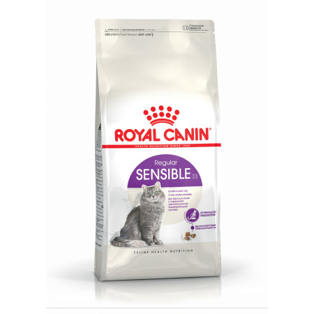Royal Canin Sensible – сухий корм для дорослих котів із чутливим травленням, 10 кг Royal Canin Sensible – сухий корм для дорослих котів із чутливим травленням, 10 кг