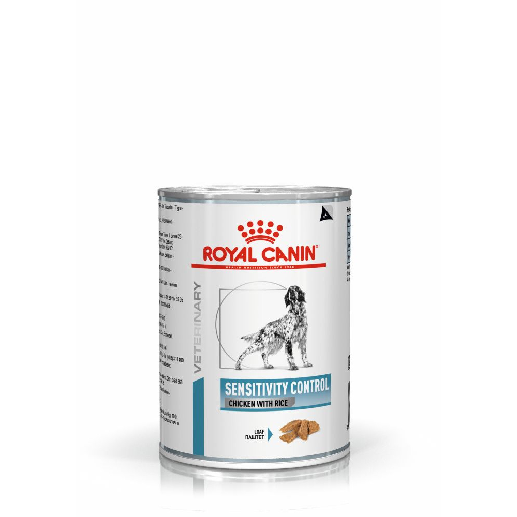 Royal Canin Sensitivity Control Chicken with Rice Cans – гипоаллергенный влажный корм (паштет) для собак с пищевой аллергией и чувствительным пищеварением, 410 г