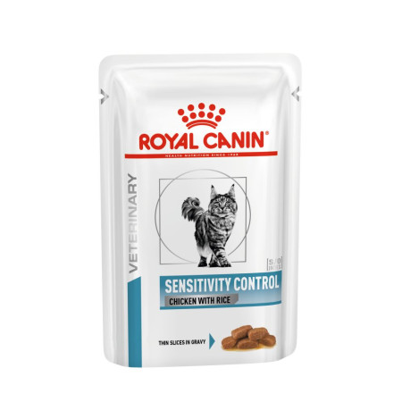Royal Canin Sensitivity Control Feline Pouches – вологий дієтичний корм у паучах для котів із харчовою гіперчутливістю, 85 г