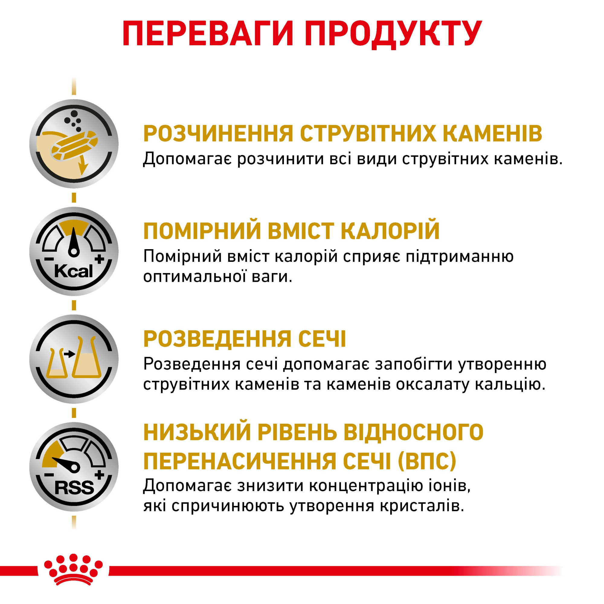 Royal Canin Urinary S/O Feline Moderate Calorie – сухий дієтичний корм для котів із захворюваннями сечовивідної системи та схильністю до набору ваги, 400 г