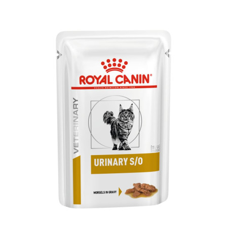 Royal Canin Urinary S/O Feline Pouches – вологий дієтичний корм у паучах для котів із захворюваннями сечовивідної системи, 85 г