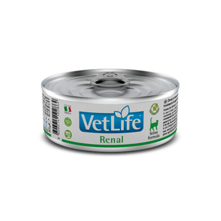 Farmina Vet Life Natural Diet Cat Renal Cans — дієтичний вологий корм для підтримки функції нирок у котів із хронічною або тимчасовою нирковою недостатністю Farmina Vet Life Natural Diet Cat Renal Cans — дієтичний вологий корм для підтримки функції нирок у котів із хронічною або тимчасовою нирковою недостатністю