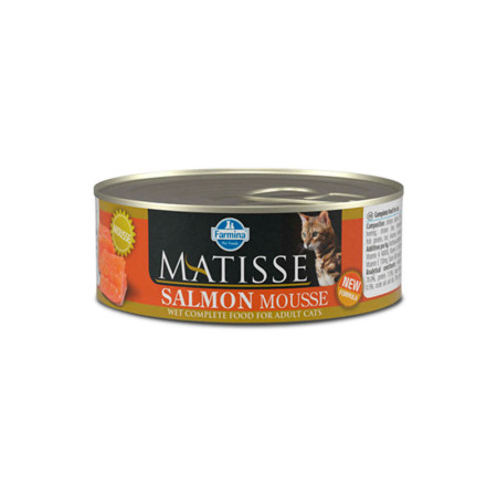 Farmina Matisse Salmon Mousse — вологий повнораціонний корм для дорослих котів з лососем у формі ніжного мусу Farmina Matisse Salmon Mousse — вологий повнораціонний корм для дорослих котів з лососем у формі ніжного мусу