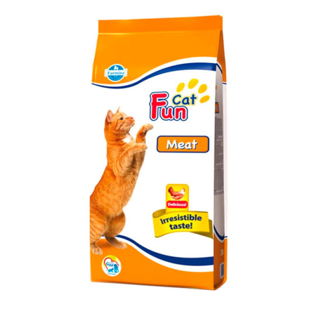 Farmina Fun Cat Meat — повнораціонний сухий корм з куркою для дорослих котів