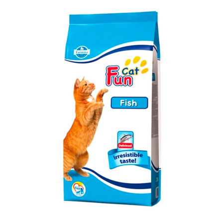 Farmina Fun Cat Fish — повнораціонний сухий корм з рибою для дорослих котів