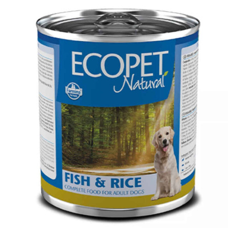 Farmina Ecopet Natural Dog Fish & Rice — повнораціонний консервований корм з рибою та рисом для дорослих собак усіх порід Farmina Ecopet Natural Dog Fish & Rice — повнораціонний консервований корм з рибою та рисом для дорослих собак усіх порід