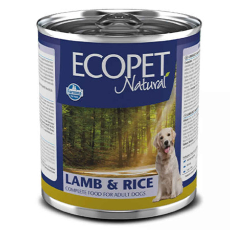 Farmina Ecopet Natural Dog Lamb & Rice — повнораціонний консервований корм з ягням та рисом для дорослих собак усіх порід Farmina Ecopet Natural Dog Lamb & Rice — повнораціонний консервований корм з ягням та рисом для дорослих собак усіх порід