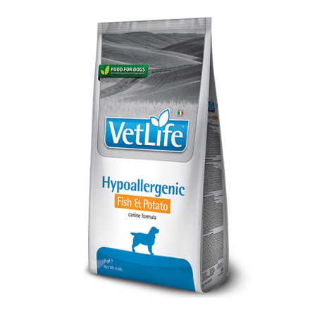 Farmina Vet Life Natural Diet Dog Hypoallergenic Fish & Potato – дієтичний сухий корм для собак при харчовій алергії та непереносимості інгредієнтів, 2 кг Farmina Vet Life Natural Diet Dog Hypoallergenic Fish & Potato – дієтичний сухий корм для собак при харчовій алергії та непереносимості інгредієнтів, 2 кг