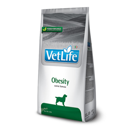 Farmina Vet Life Natural Diet Dog Obesity – повнораціонний дієтичний сухий корм для собак для зниження ваги та контролю маси тіла, 2 кг Farmina Vet Life Natural Diet Dog Obesity – повнораціонний дієтичний сухий корм для собак для зниження ваги та контролю маси тіла, 2 кг