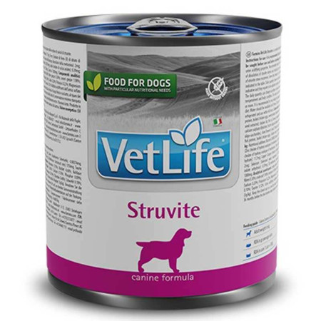 Farmina Vet Life Natural Diet Dog Struvite Cans – повнораціонний дієтичний вологий корм для собак для розчинення струвітних уролітів та профілактики їх повторного утворення Farmina Vet Life Natural Diet Dog Struvite Cans – повнораціонний дієтичний вологий корм для собак для розчинення струвітних уролітів та профілактики їх повторного утворення