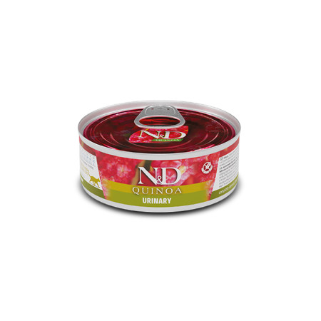 Farmina N&D Quinoa Cat Adult Urinary Duck & Cranberry Cans — повнораціонний вологий корм для дорослих котів із качкою, журавлиною та кіноа для підтримки здоров'я сечовидільної системи Farmina N&D Quinoa Cat Adult Urinary Duck & Cranberry Cans — повнораціонний вологий корм для дорослих котів із качкою, журавлиною та кіноа для підтримки здоров'я сечовидільної системи