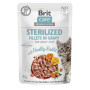 Brit Care Cat Fillets in Gravy Sterilized з кроликом – вологий корм суперпреміум-класу для стерилізованих котів, 85 г