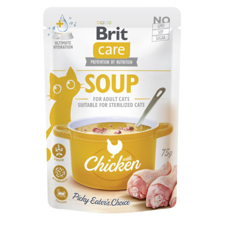 Brit Care Soup Суп з куркою для котів, 75 г Brit Care Soup Суп з куркою для котів, 75 г