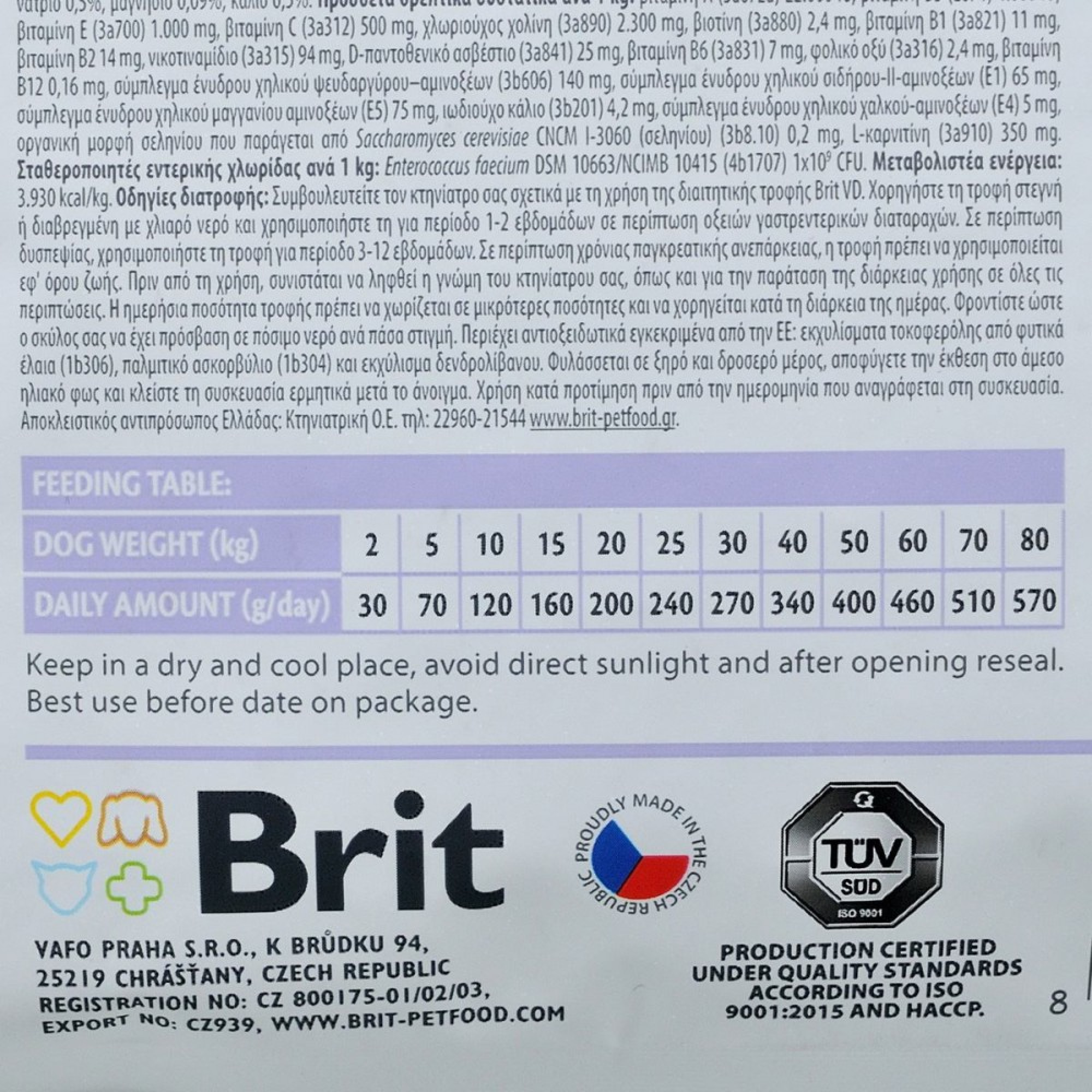 Brit Grain Free Veterinary Diets Gastrointestinal: Для дорослих собак з порушенням травлення, 2 кг