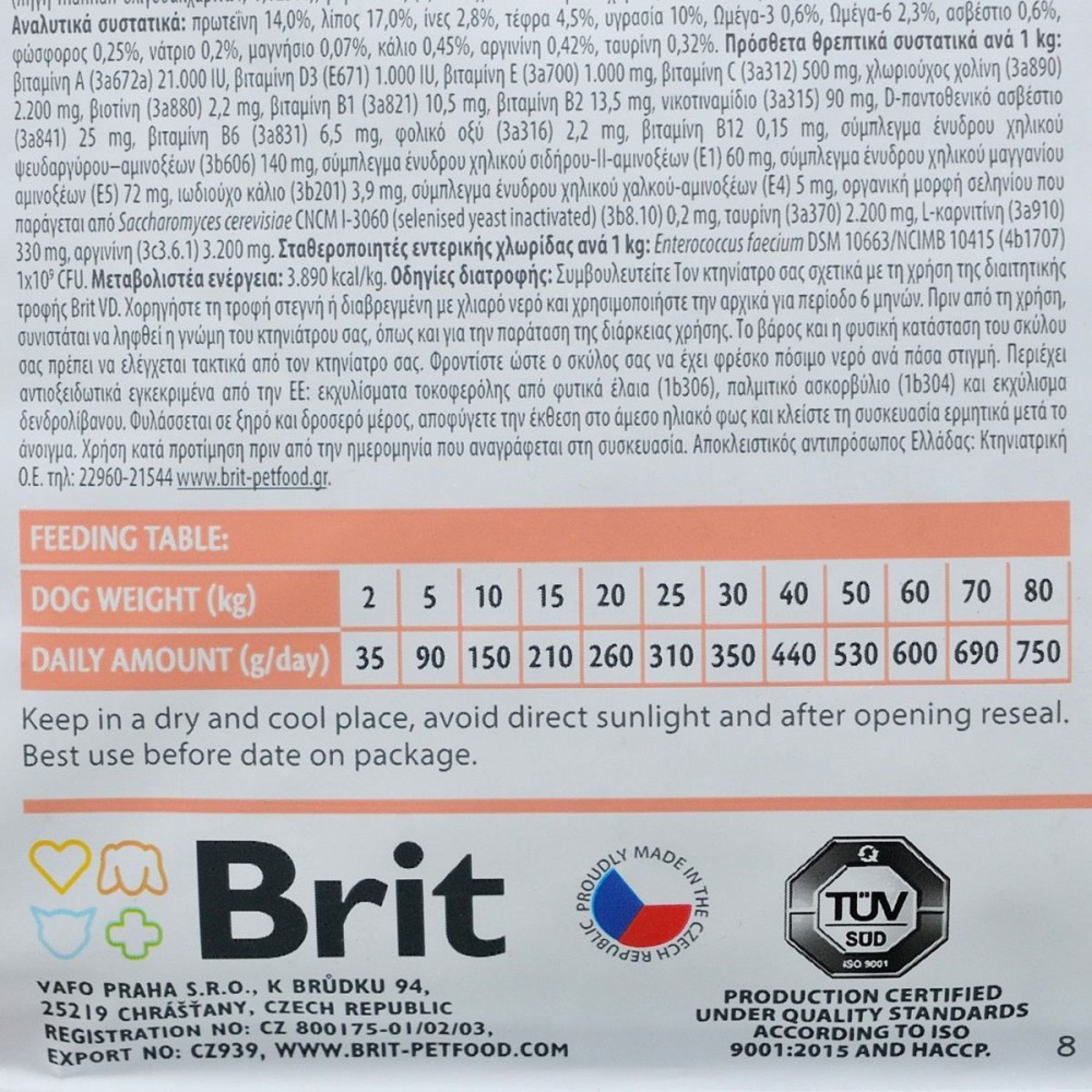 Brit Grain Free Veterinary Diets Renal: Для собак з нирковою недостатністю, 2 кг