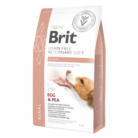 Brit Grain Free Veterinary Diets Renal: Для собак з нирковою недостатністю, 2 кг Brit Grain Free Veterinary Diets Renal: Для собак з нирковою недостатністю, 2 кг