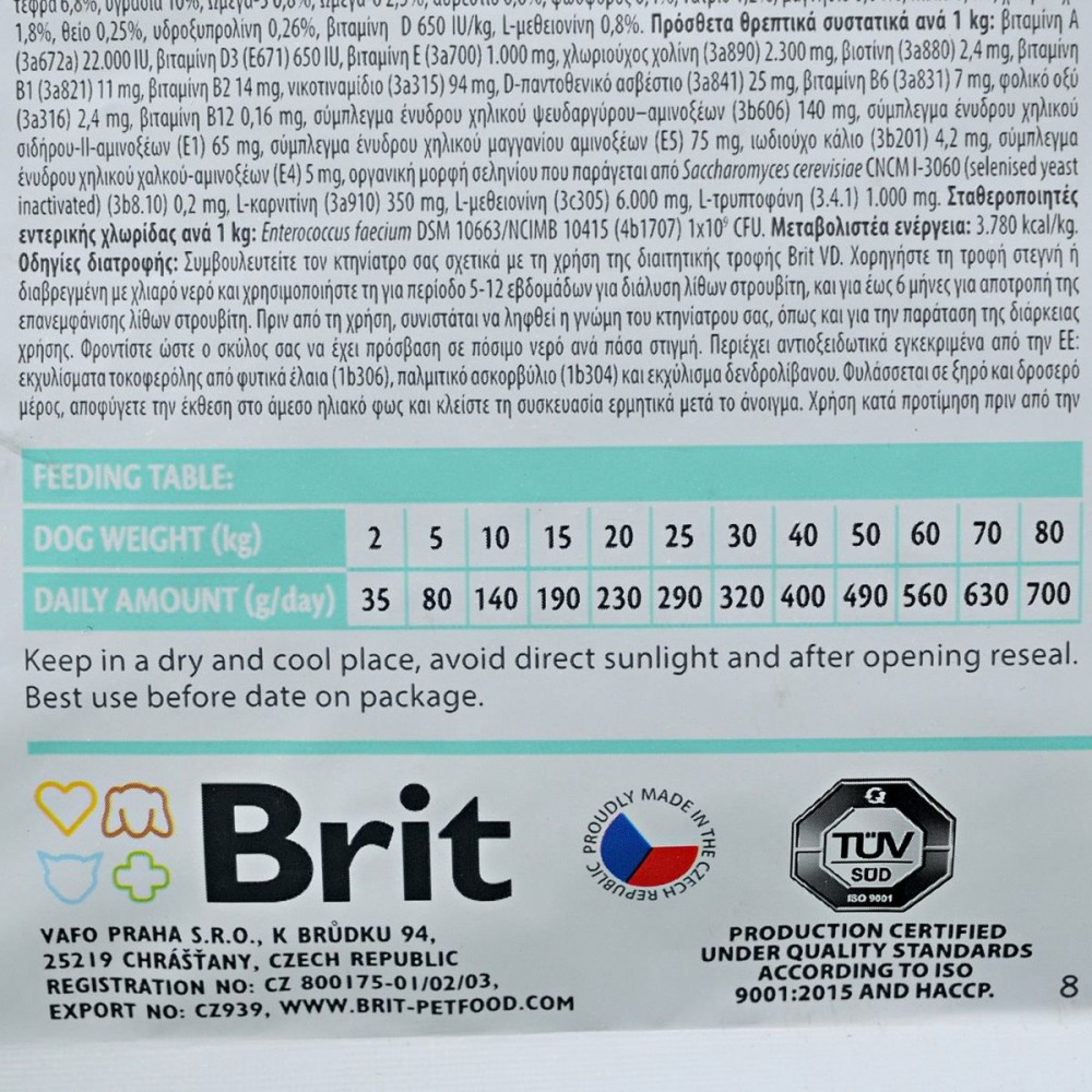 Brit Grain Free Veterinary Diets Struvite: Для собак із сечокам'яною хворобою, 2 кг