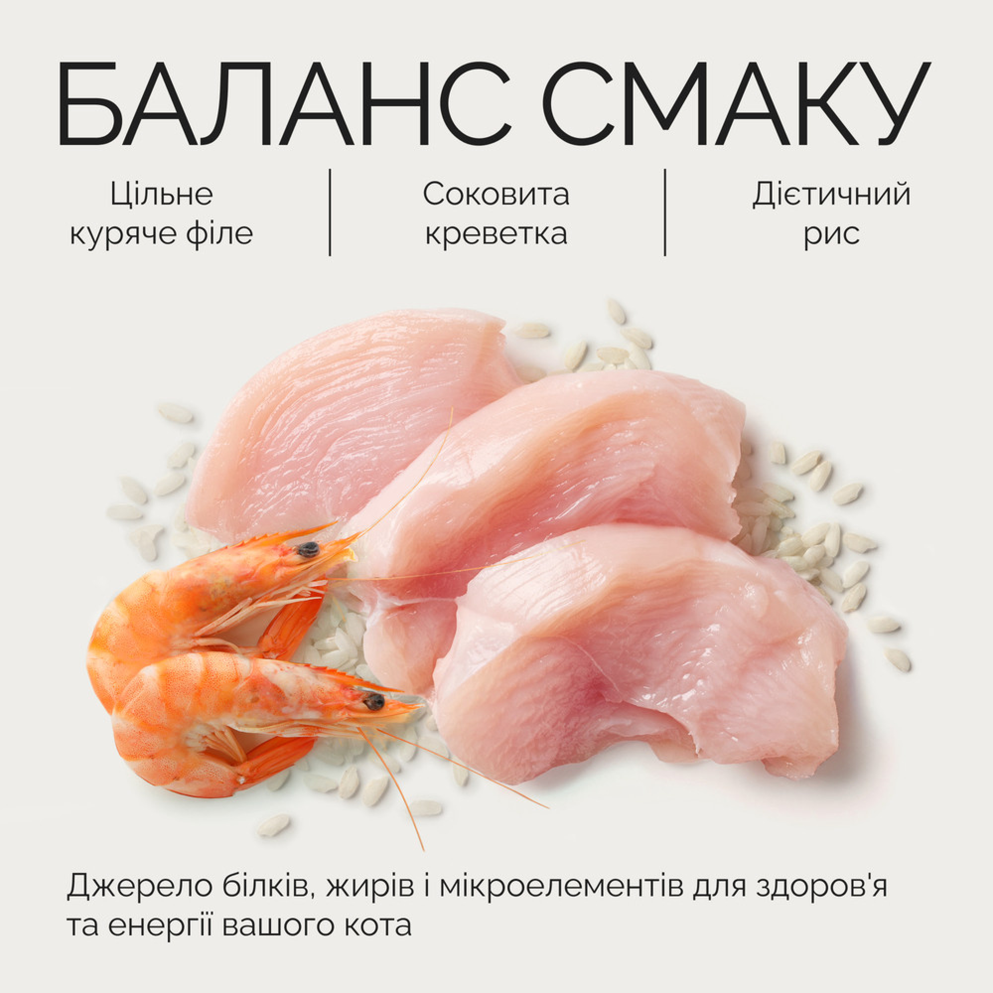 Savory Chicken Fillets rich in Shrimp in Jelly for Adult Cats — повнораціонний вологий корм для дорослих котів, філе курки з креветками в желе, 70 г