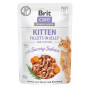 Brit Care Cat Fillets In Jelly з лососем — повнораціонний беззерновий вологий корм для кошенят, 85 г