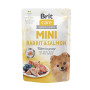Brit Care Dog Mini Fillets In Gravy з кроликом та лососем – Повнораціонний вологий суперпреміум корм з філе кролика та лосося у соусі для дорослих собак дрібних та мініатюрних порід, 85 г