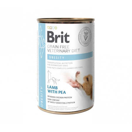 Brit Grain Free Veterinary Diets Obesity: Для собак при ожирінні та надмірній вазі, 400 г Brit Grain Free Veterinary Diets Obesity: Для собак при ожирінні та надмірній вазі, 400 г