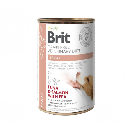 Brit Grain Free Veterinary Diets Renal: Для дорослих собак з хронічною нирковою недостатністю, 400 г Brit Grain Free Veterinary Diets Renal: Для дорослих собак з хронічною нирковою недостатністю, 400 г