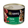Savory Cat Can Adult Duck: Консерви для вибагливих котів з качкою, 200 г