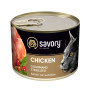 Savory Cat Can Adult Sterilised Chicken: Консерви для стерилізованих котів з куркою, 200 г