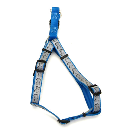 Coastal Lazer Brite КОСТАЛ ЛАЗЕР БРАЙТ светоотражающая шлея для собак, 1.6х48-66см, цвет бирюзовый