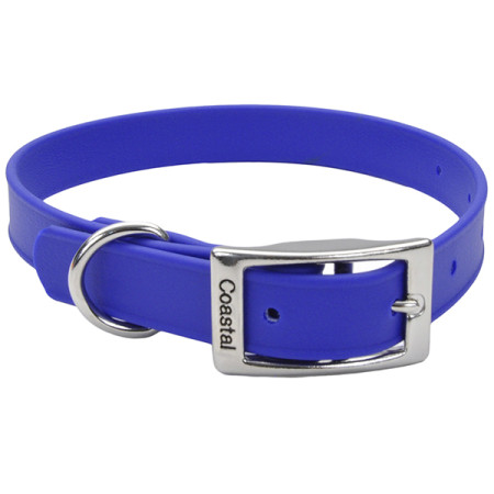 Coastal Fashion Waterproof Dog Collar КОСТАЛ биотановый ошейник для собак, 1,9х43 см, цвет синий