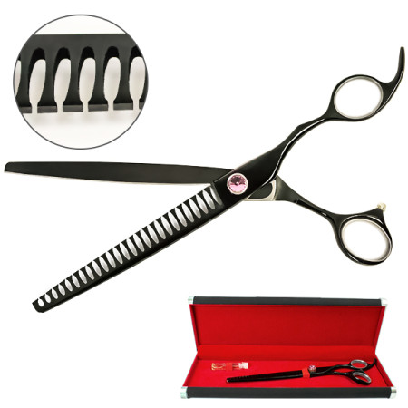 Davis Majutsu Titanium Thinning ДЭВИС МАЙЖИТЦУ ТИТАНИУМ филировочные шанкерные ножницы для стрижки собак, 20,3 см