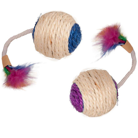 Flamingo Bouly Sisal Ball Feather ФЛАМІНГО СИЗАЛЬОВИЙ М’ЯЧ з пір’ям іграшка для котів Flamingo Bouly Sisal Ball Feather ФЛАМІНГО СИЗАЛЬОВИЙ М’ЯЧ з пір’ям іграшка для котів
