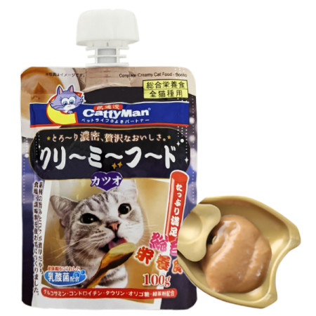 CattyMan Complete Creamy Food Bonito КЭТТИМЕН КРЕМ-ПЮРЕ С МАКРЕЛЬЮ жидкий корм для котов CattyMan Complete Creamy Food Bonito КЭТТИМЕН КРЕМ-ПЮРЕ С МАКРЕЛЬЮ жидкий корм для котов