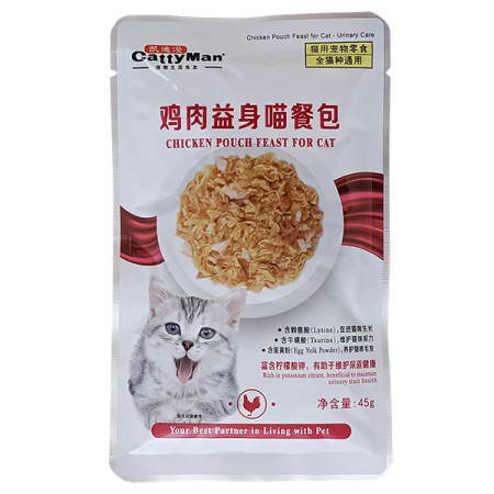 CattyMan Urinary Care Chicken Feast КЭТТИМЕН УРИНАРИ КУРИЦА С МАКРЕЛЬЮ в желе влажный корм, консервы для котов склонных к МКБ, пауч 45г CattyMan Urinary Care Chicken Feast КЭТТИМЕН УРИНАРИ КУРИЦА С МАКРЕЛЬЮ в желе влажный корм, консервы для котов склонных к МКБ, пауч 45г
