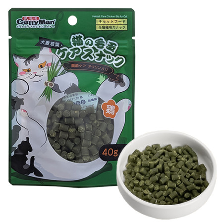 CattyMan Hairball Care Chicken Bits КЭТТИМЕН КУРИЦА ВЫВЕДЕНИЕ ШЕРСТИ кусочки функциональное лакомство для котов