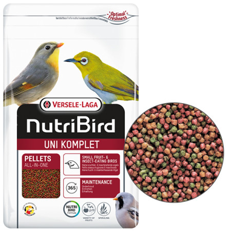Versele-Laga NutriBird Uni Komplet ВЕРСЕЛЕ-ЛАГА НУТРІБЕРД УНІ КОМПЛІТ корм для фрукто- та комахоїдних птахів малих видів, 1 кг Versele-Laga NutriBird Uni Komplet ВЕРСЕЛЕ-ЛАГА НУТРІБЕРД УНІ КОМПЛІТ корм для фрукто- та комахоїдних птахів малих видів, 1 кг