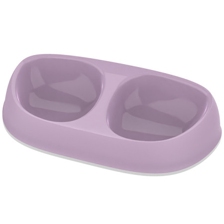 Moderna Double Sensibowl МОДЕРНА СЕНСИБОУЛ двойная миска для котов, 2х200мл, цвет лиловый Moderna Double Sensibowl МОДЕРНА СЕНСИБОУЛ двойная миска для котов, 2х200мл, цвет лиловый