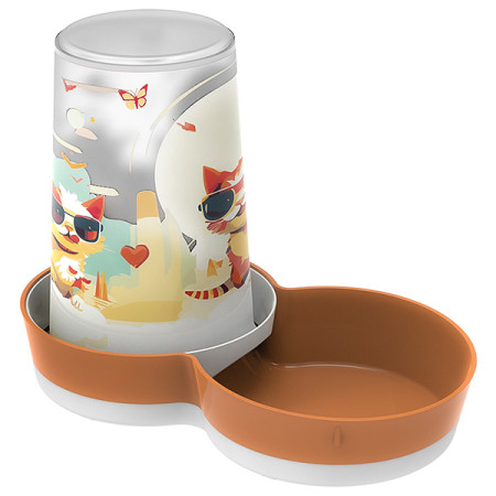 Moderna Tasty Large Indy&Louis МОДЕРНА ИНДИ и ЛУИЗА автоматическая кормушка поилка для котов, 1.5л Moderna Tasty Large Indy&Louis МОДЕРНА ИНДИ и ЛУИЗА автоматическая кормушка поилка для котов, 1.5л