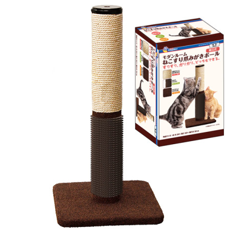 CattyMan Scratcher Massage Poll КЭТТИМЭН СТОЛБИК С МАССАЖНОЙ ЩЕТКОЙ когтеточка для котов CattyMan Scratcher Massage Poll КЭТТИМЭН СТОЛБИК С МАССАЖНОЙ ЩЕТКОЙ когтеточка для котов